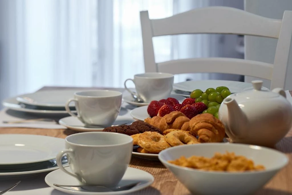 Breakfast around the dining table
